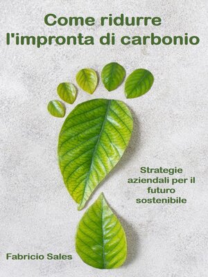 cover image of Come ridurre l'impronta di carbonio